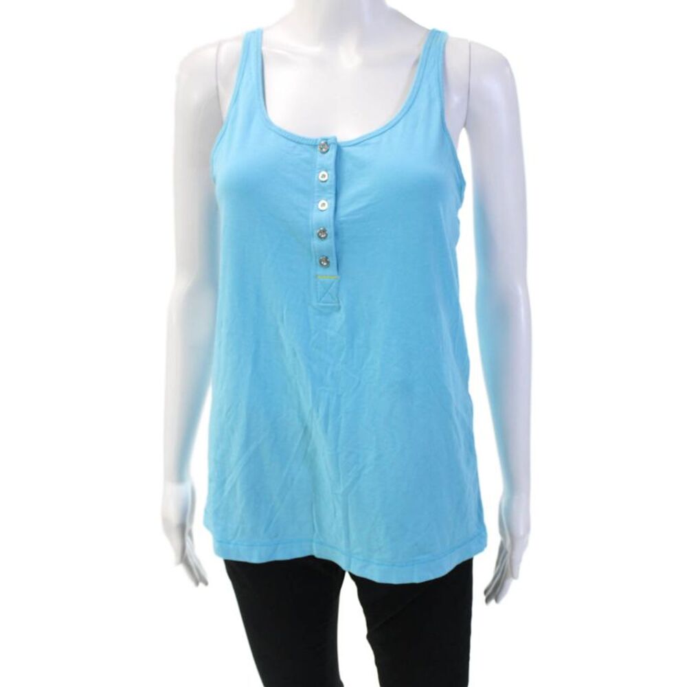 Lululemon Women's Scoop Neck Sleeveless Workout Tank Top Blue Size S